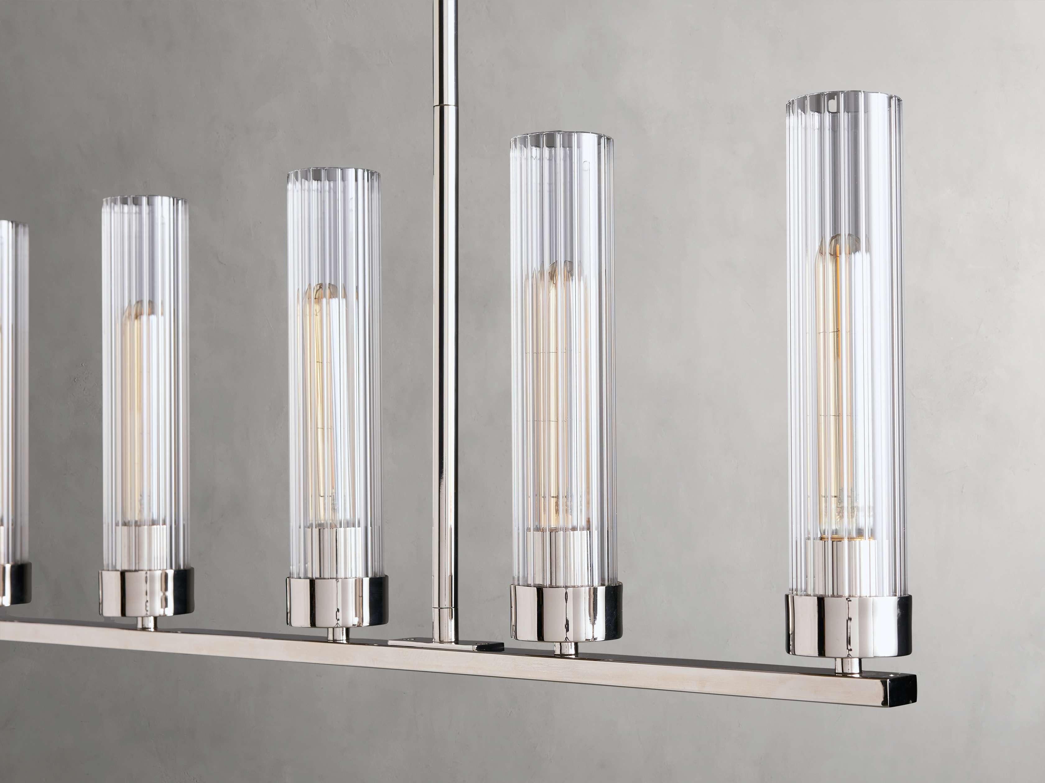 Andreas Linear Chandelier by Bling Lighting Studio