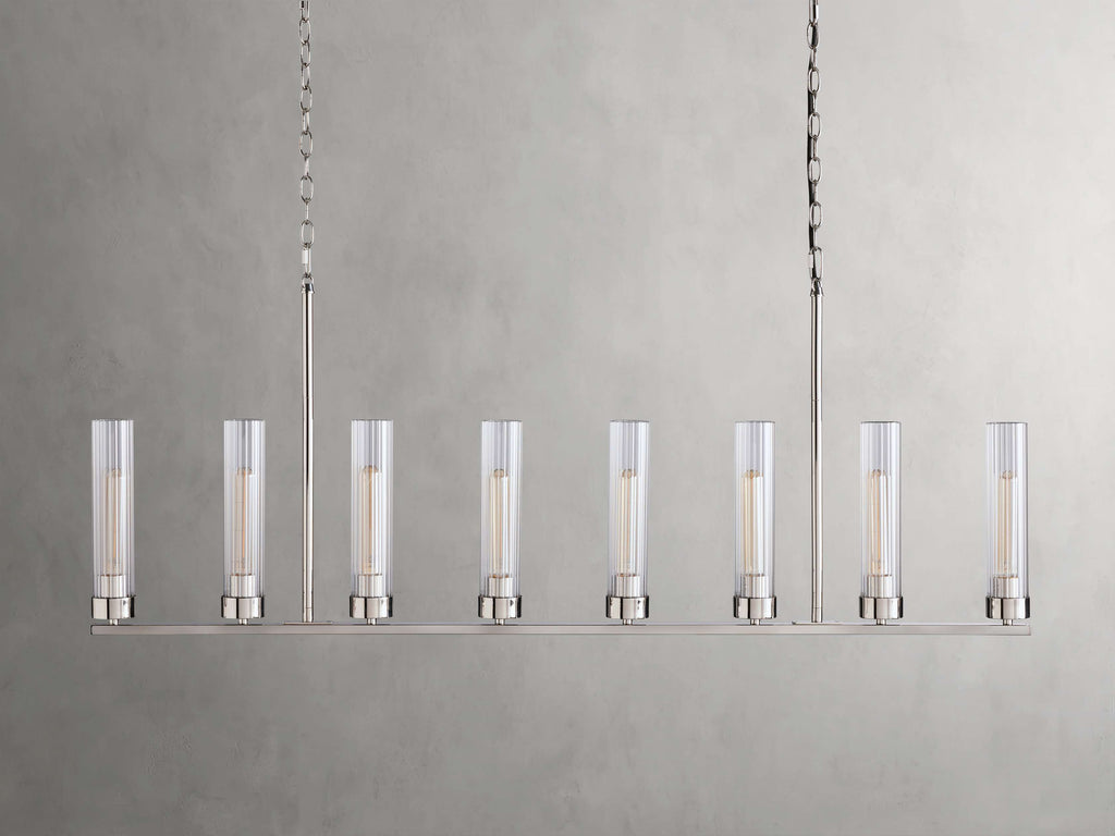 Andreas Linear Chandelier by Bling Lighting Studio