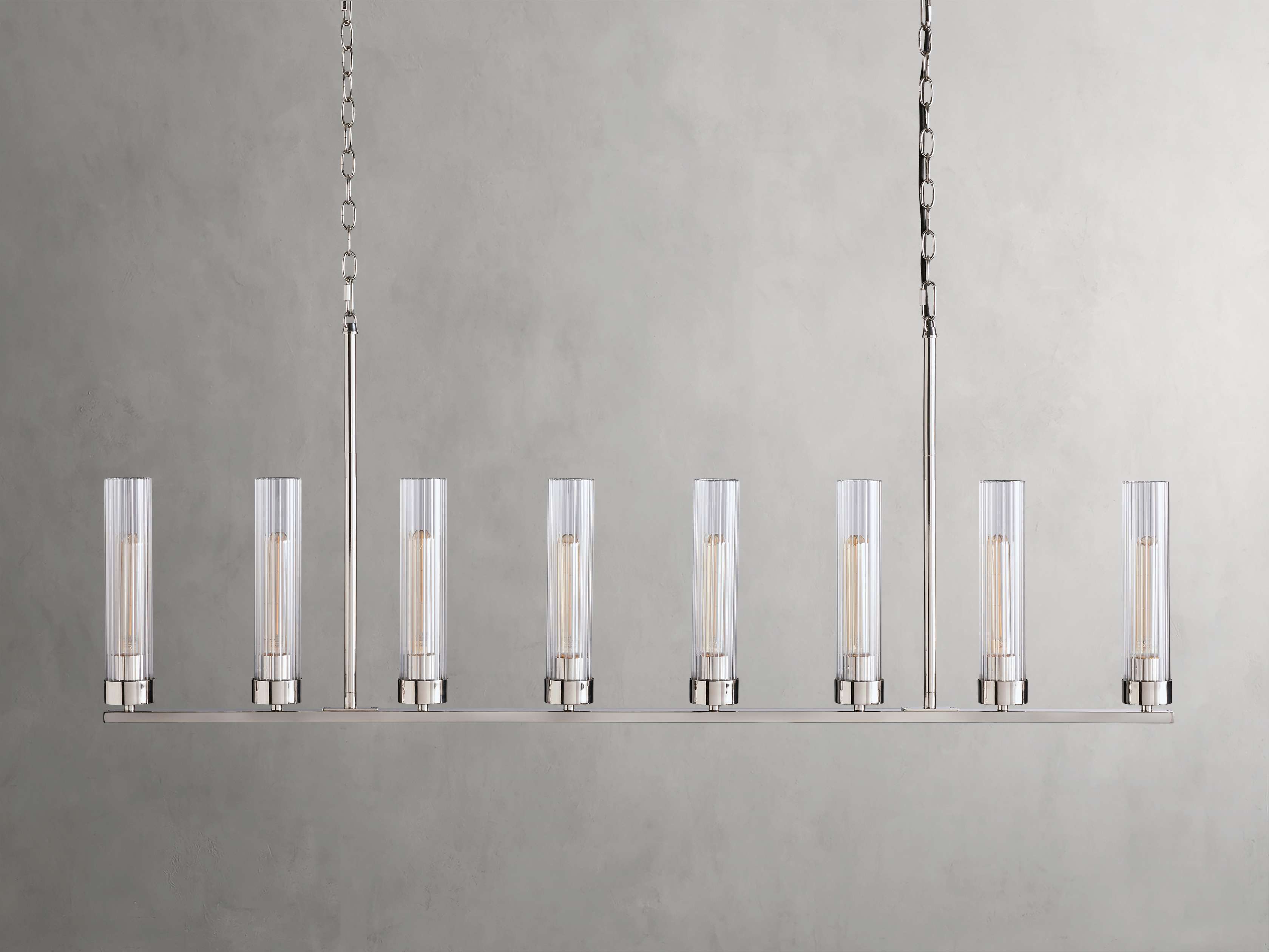 Andreas Linear Chandelier by Bling Lighting Studio