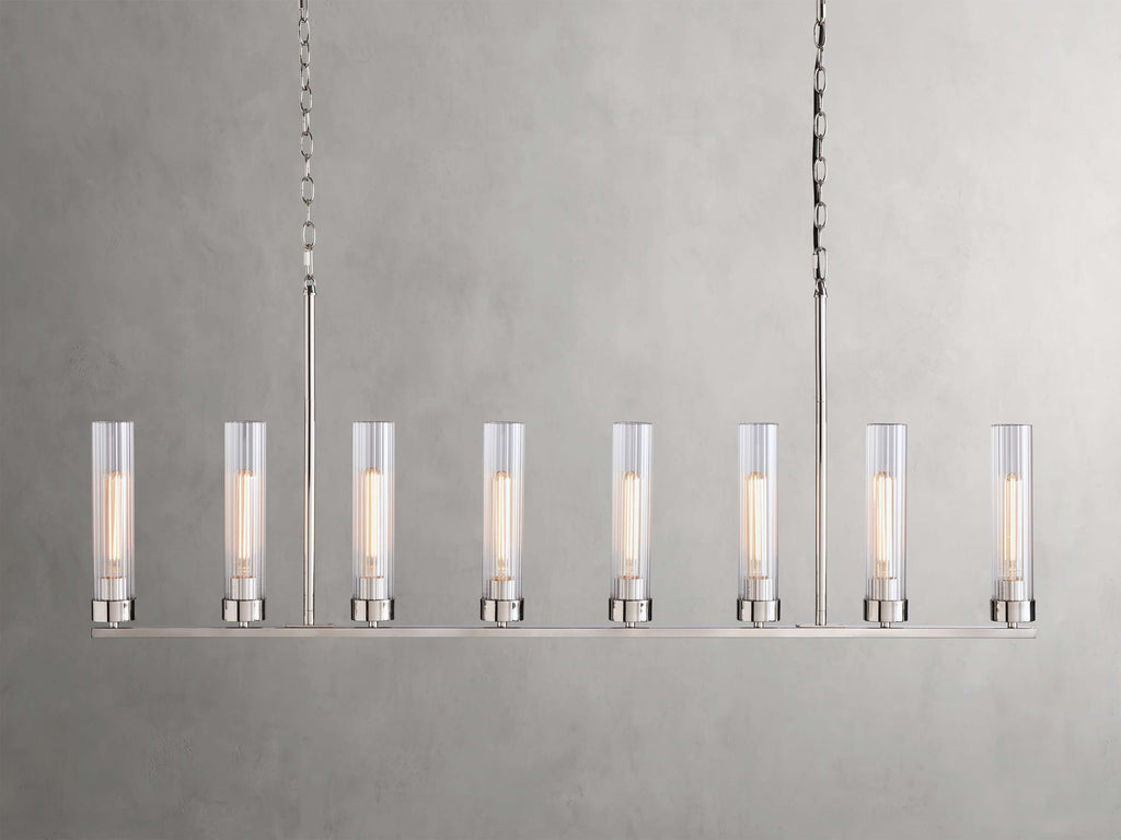 Andreas Linear Chandelier by Bling Lighting Studio