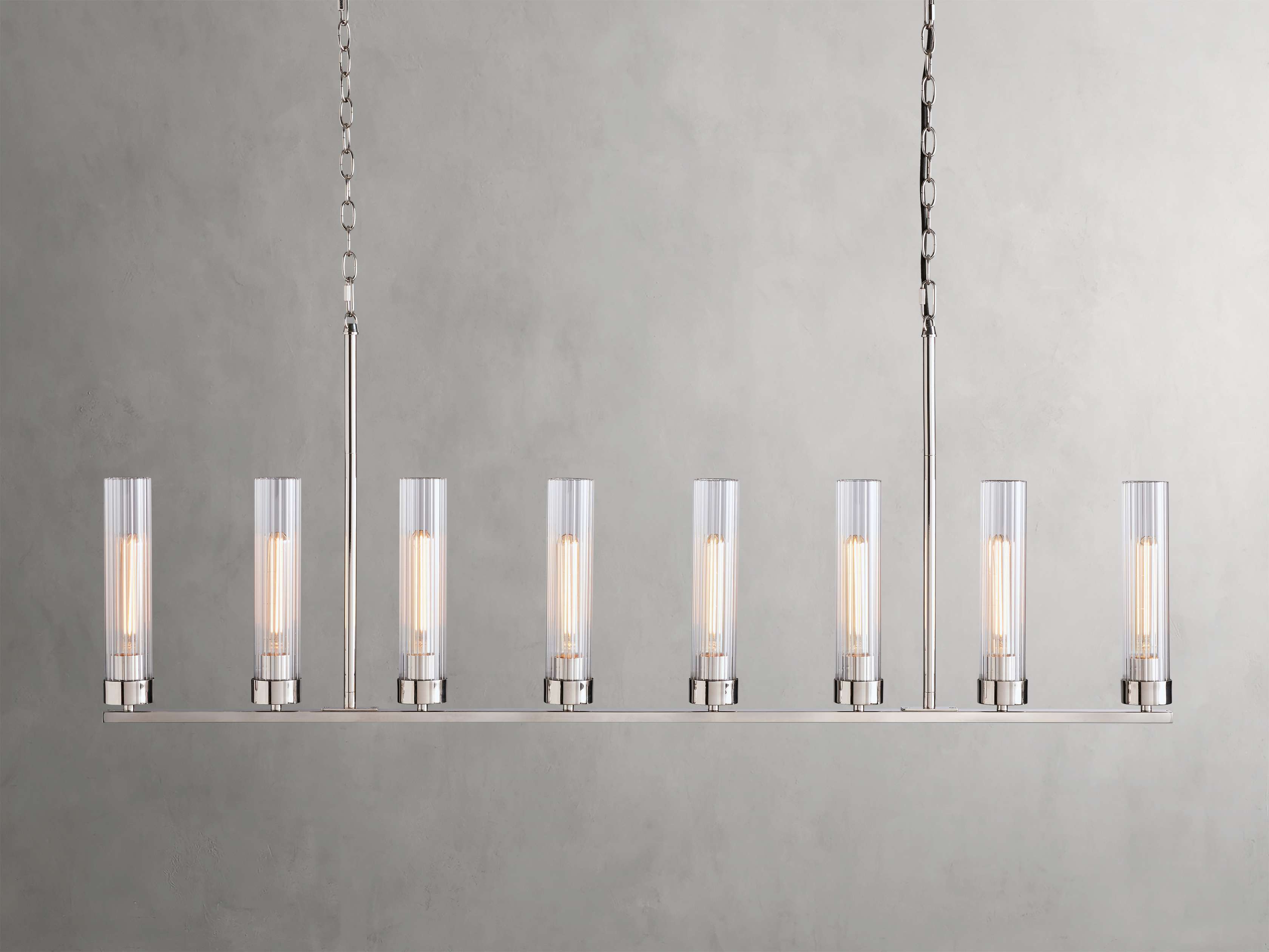 Andreas Linear Chandelier by Bling Lighting Studio
