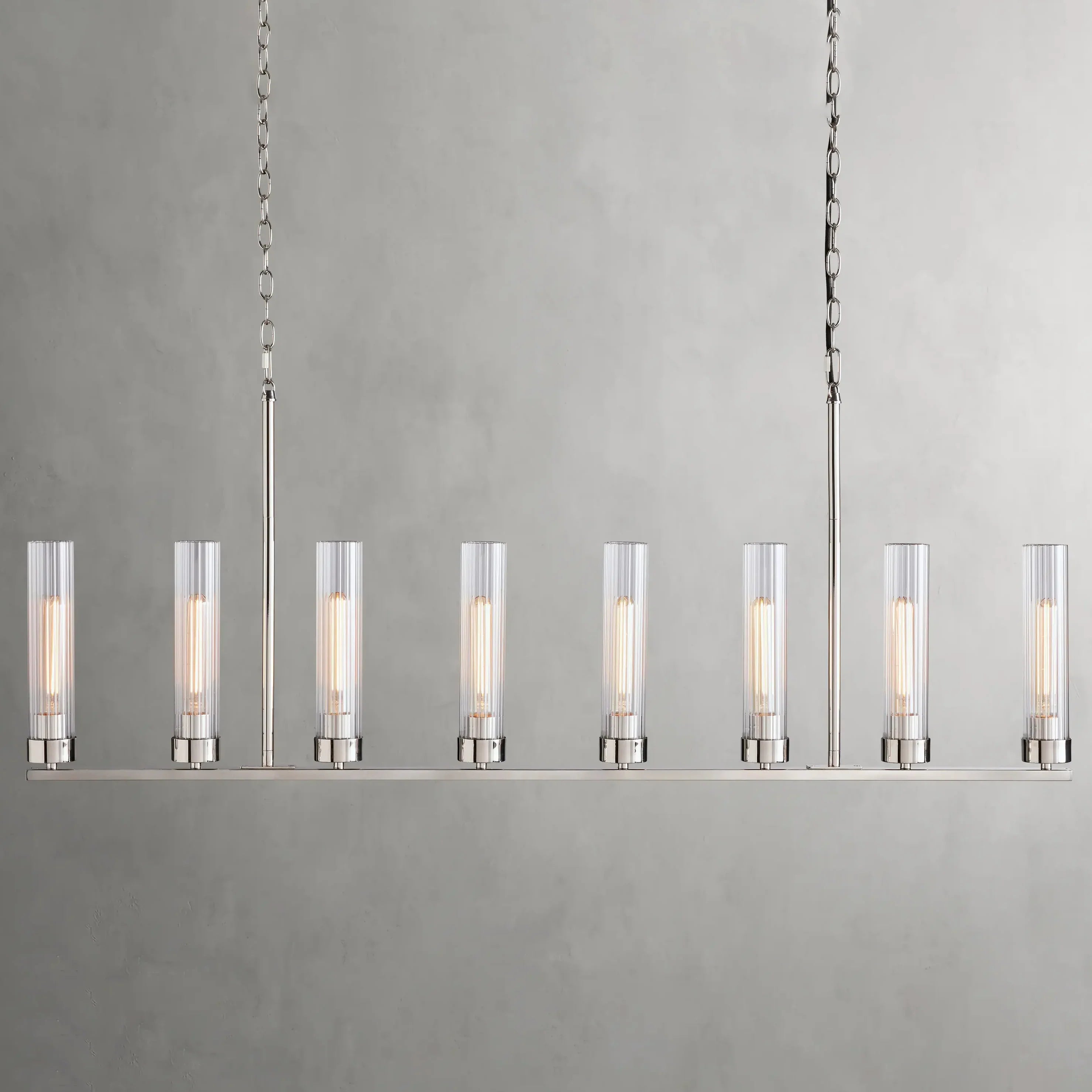 Andreas Linear Chandelier by Bling Lighting Studio