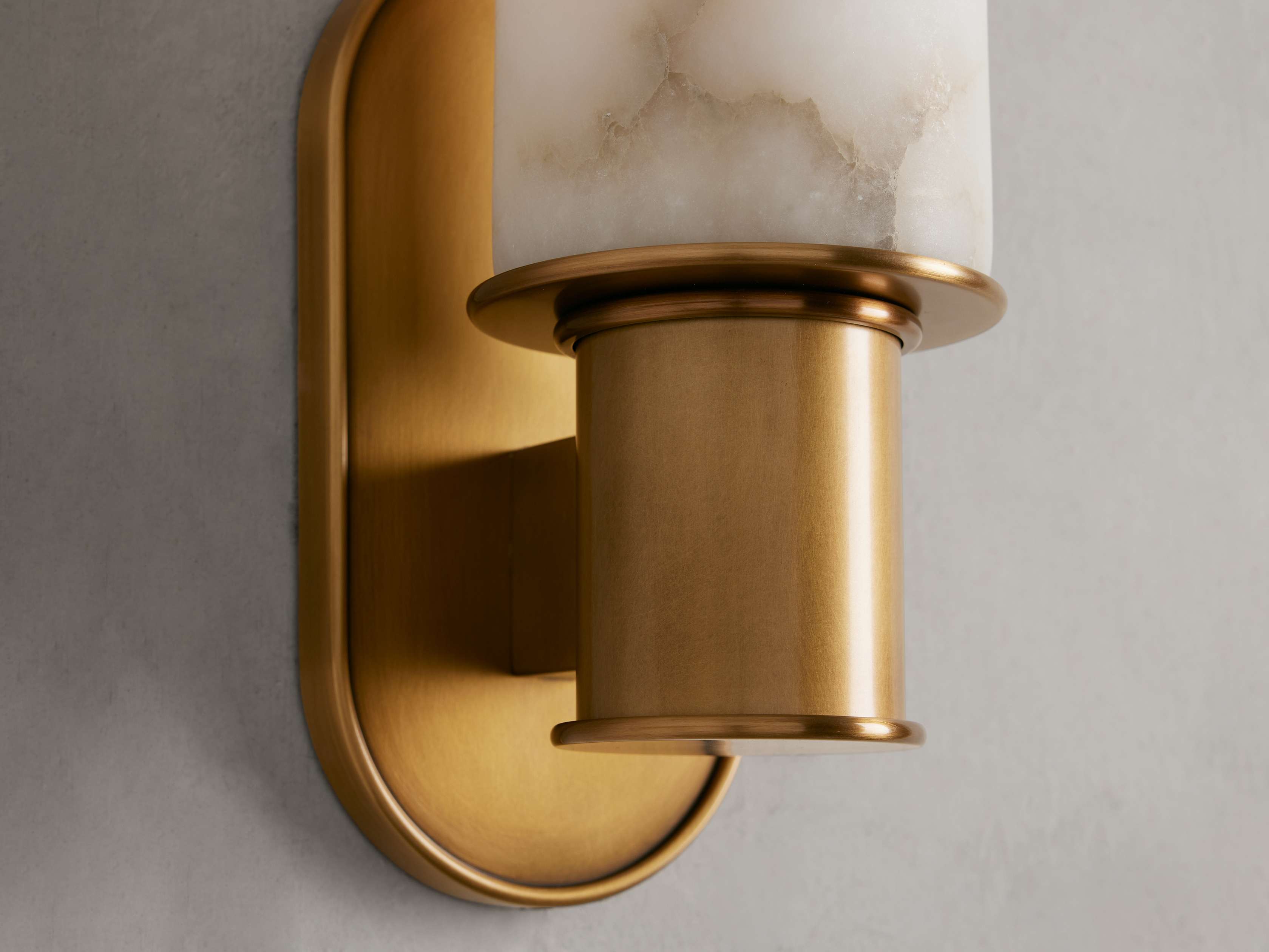 Harlin Wall Sconce in Alabaster by Bling Lighting Studio