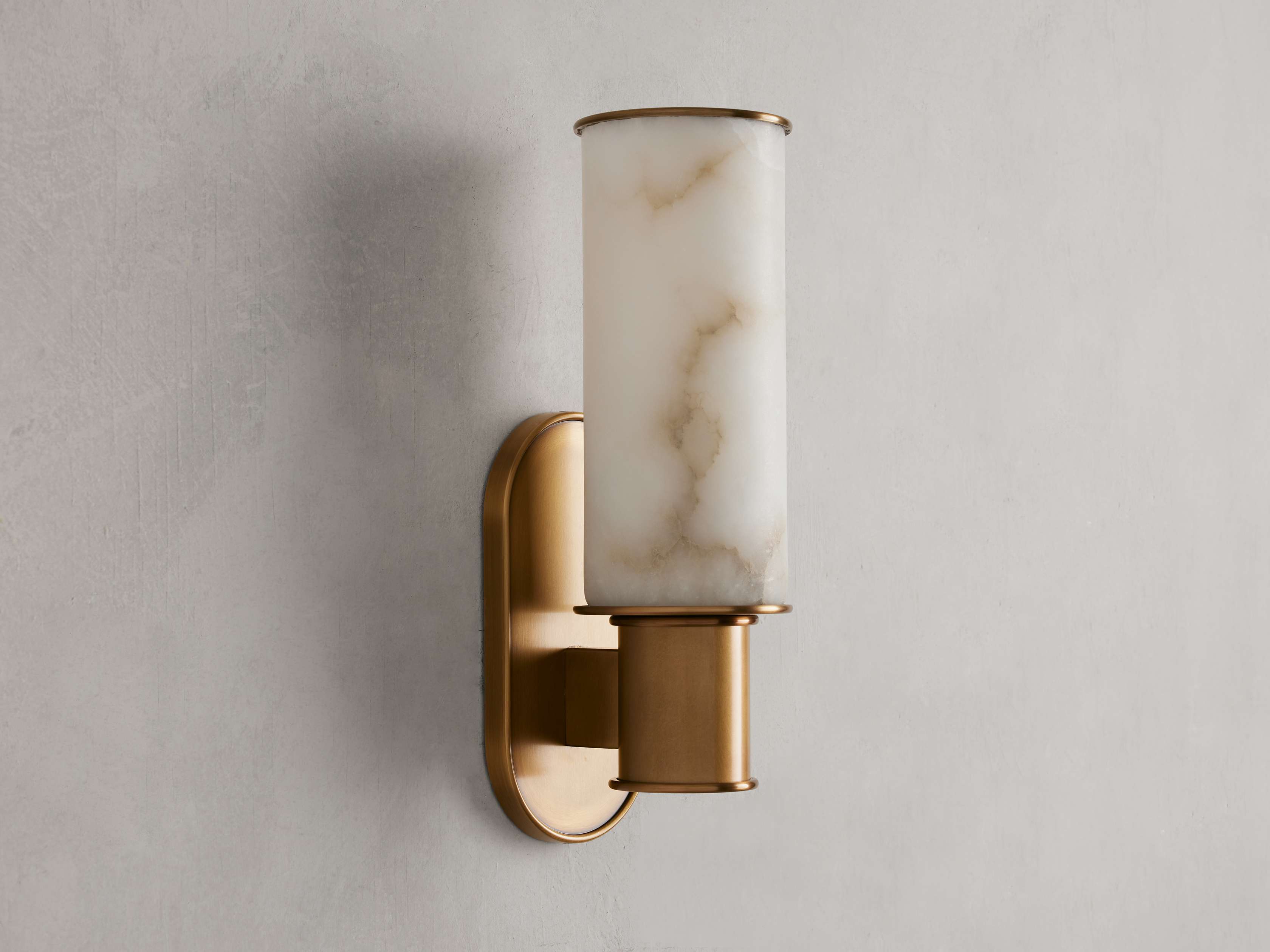 Harlin Wall Sconce in Alabaster by Bling Lighting Studio