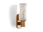 Harlin Wall Sconce in Alabaster by Bling Lighting Studio
