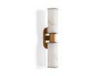 Harlin 2-Light Wall Sconce in Alabaster by Bling Lighting Studio