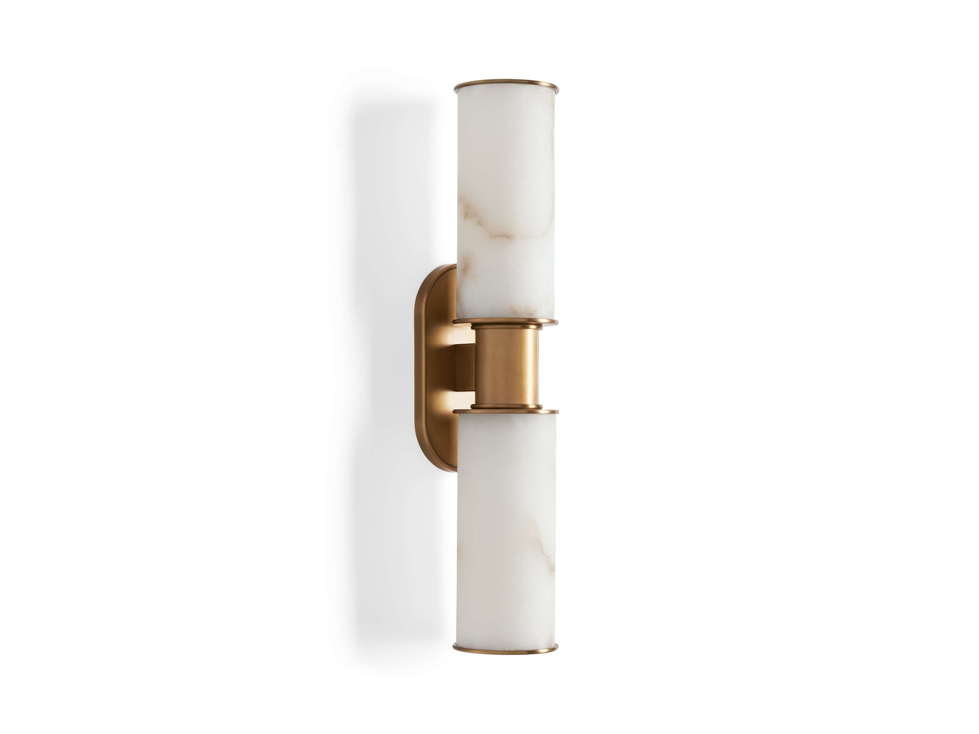 Harlin 2-Light Wall Sconce in Alabaster by Bling Lighting Studio