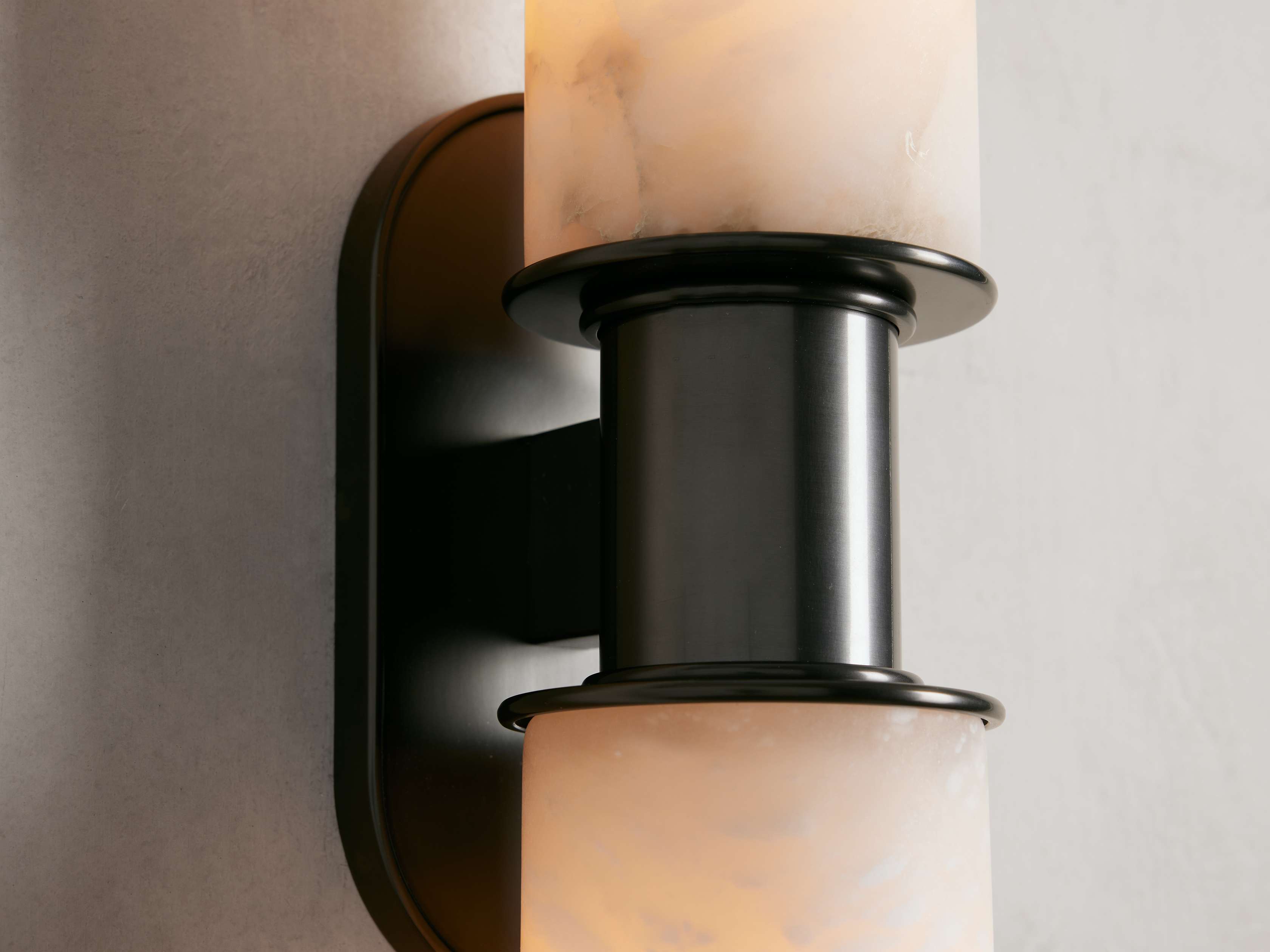 Harlin 2-Light Wall Sconce in Alabaster by Bling Lighting Studio