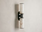 Harlin 2-Light Wall Sconce in Alabaster by Bling Lighting Studio