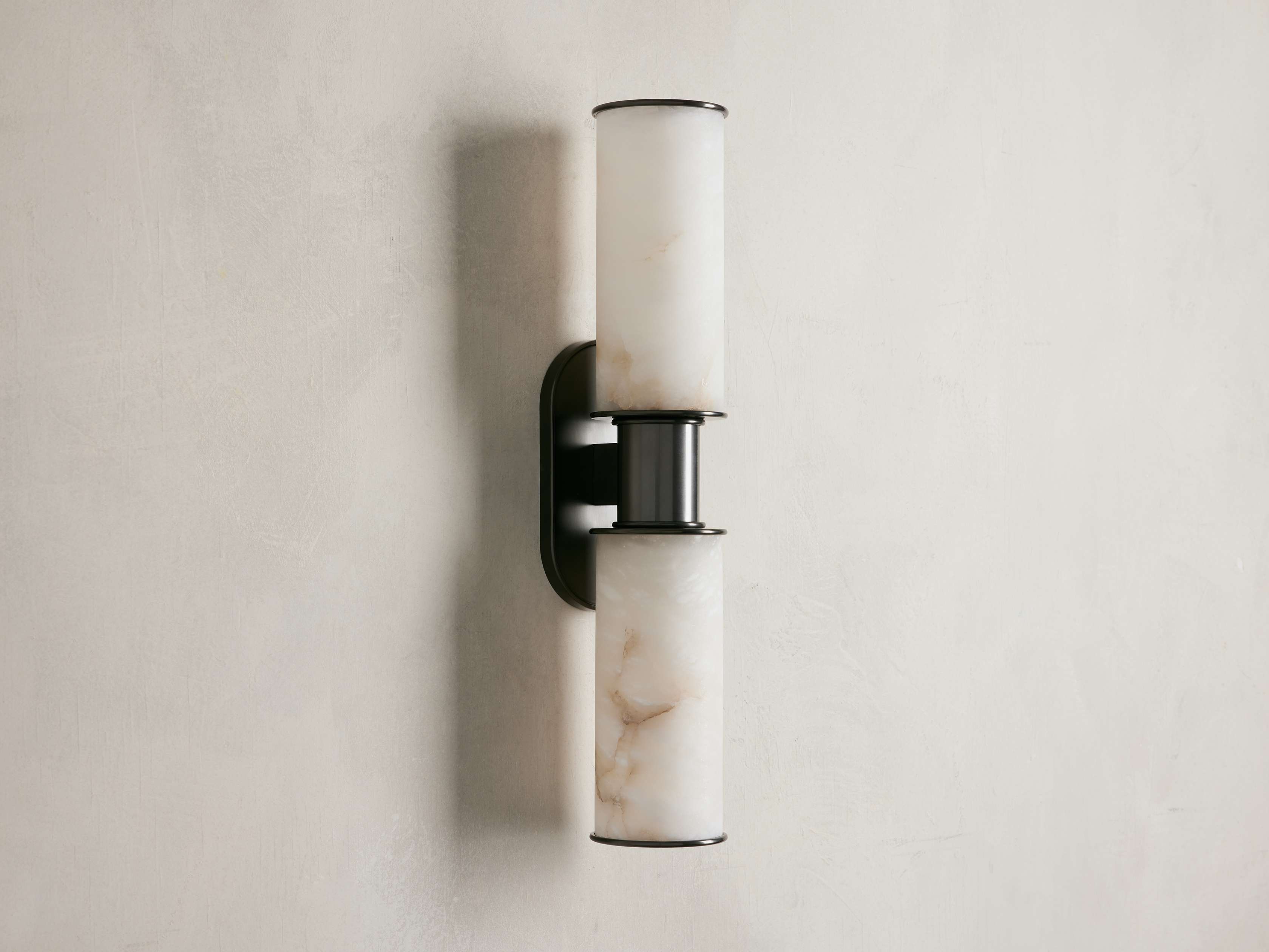 Harlin 2-Light Wall Sconce in Alabaster by Bling Lighting Studio