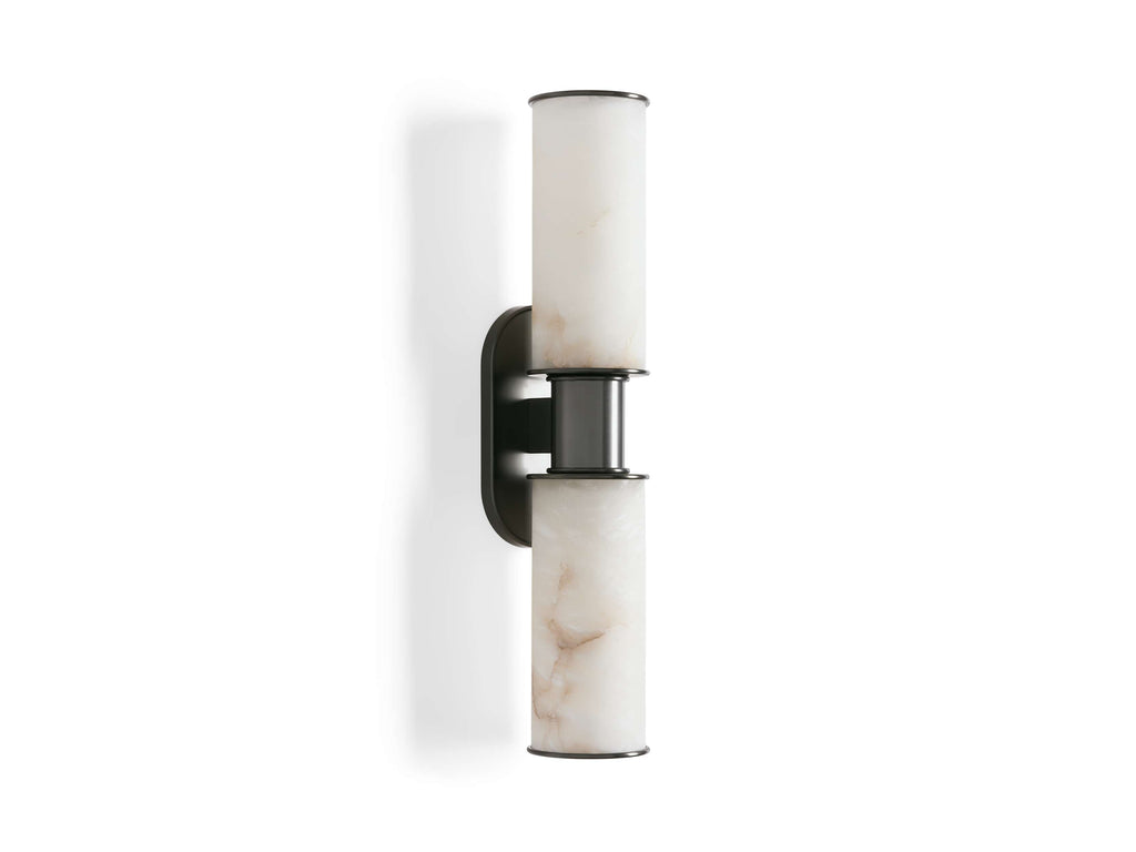 Harlin 2-Light Wall Sconce in Alabaster by Bling Lighting Studio