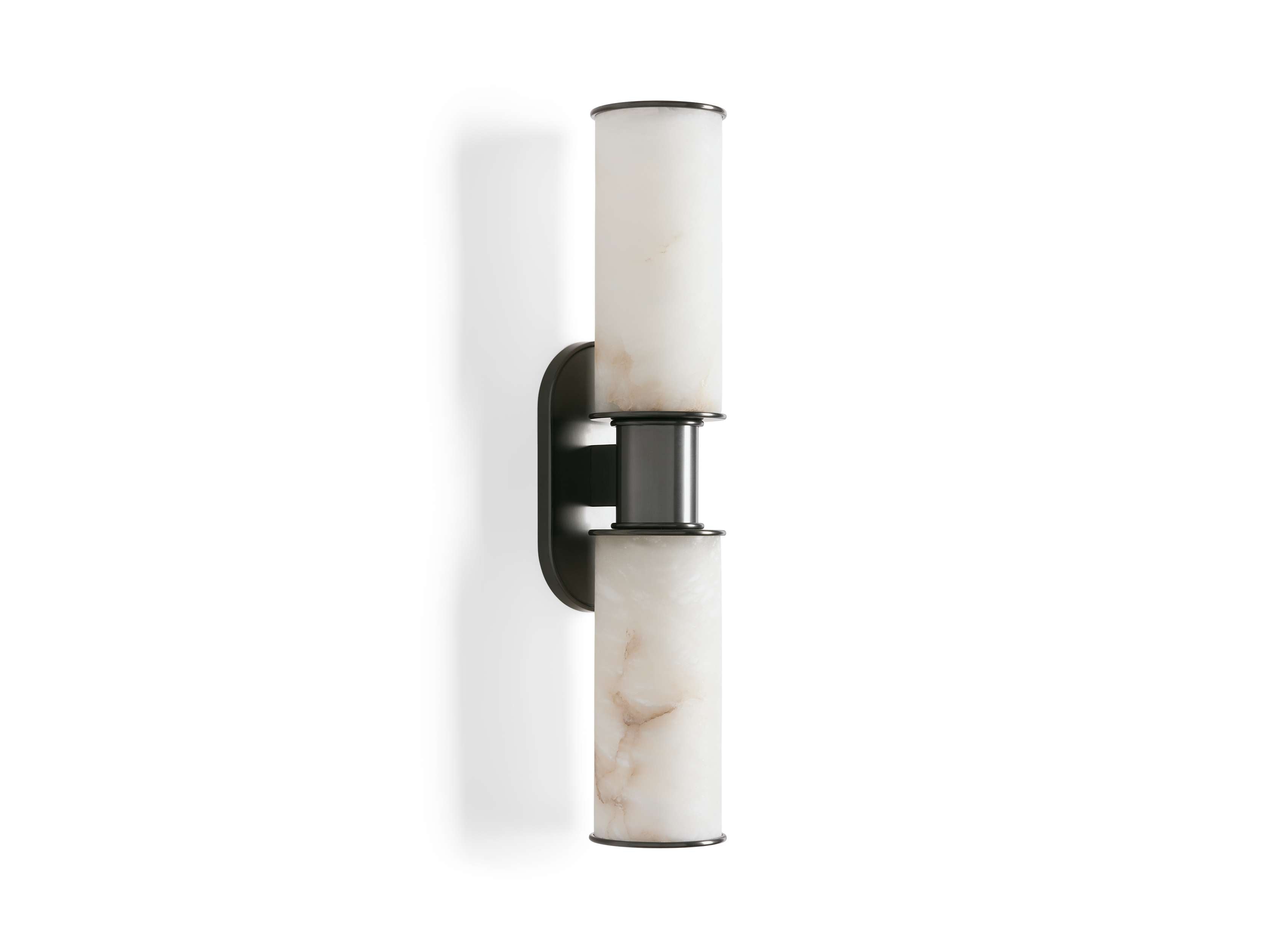 Harlin 2-Light Wall Sconce in Alabaster by Bling Lighting Studio