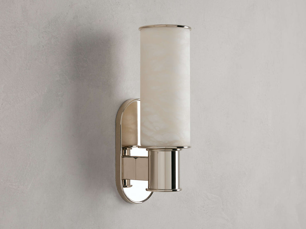 Harlin Wall Sconce in Alabaster by Bling Lighting Studio