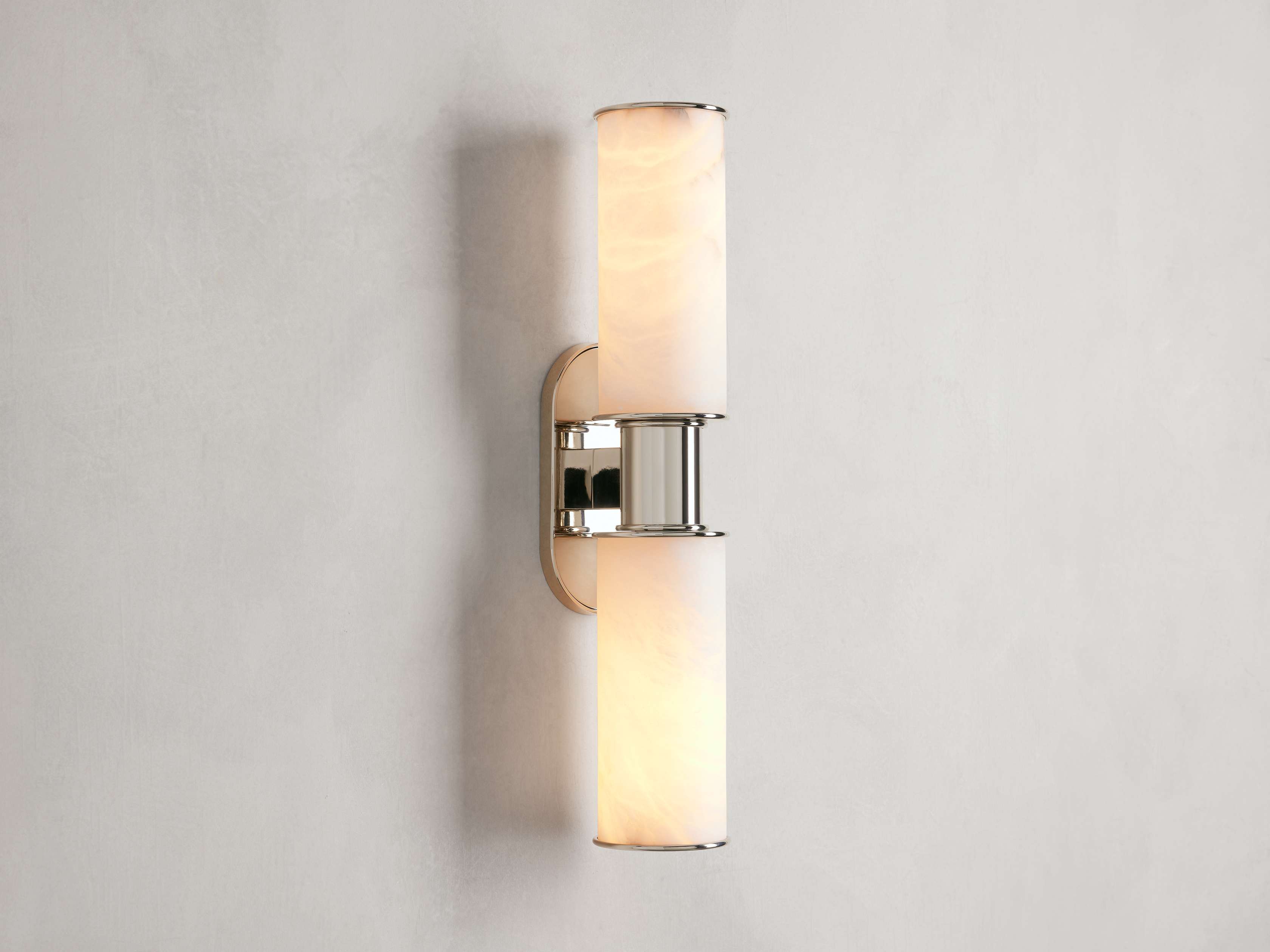 Harlin 2-Light Wall Sconce in Alabaster by Bling Lighting Studio