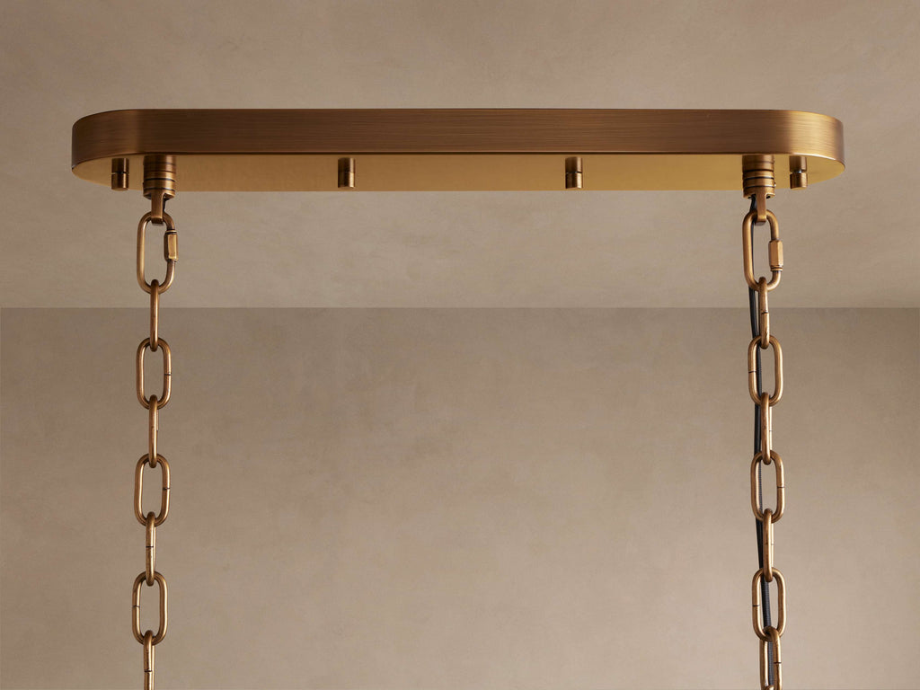Neve Linear Chandelier by Bling Lighting Studio
