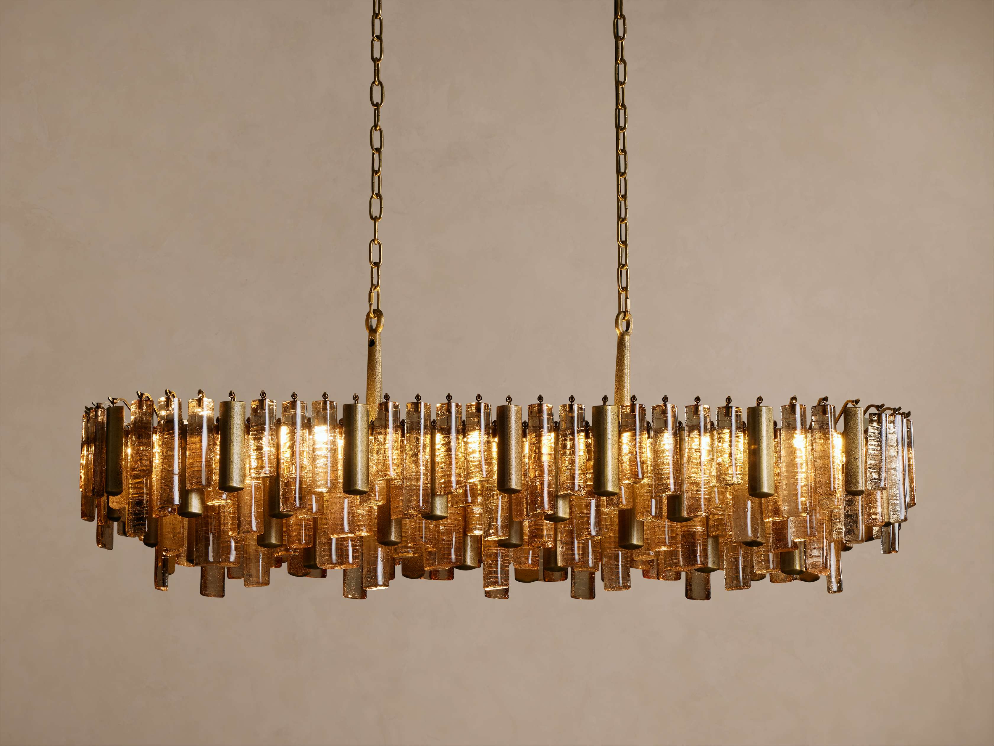 Neve Linear Chandelier by Bling Lighting Studio