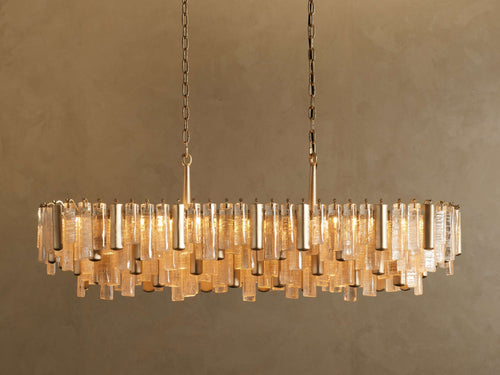 Neve Linear Chandelier by Bling Lighting Studio