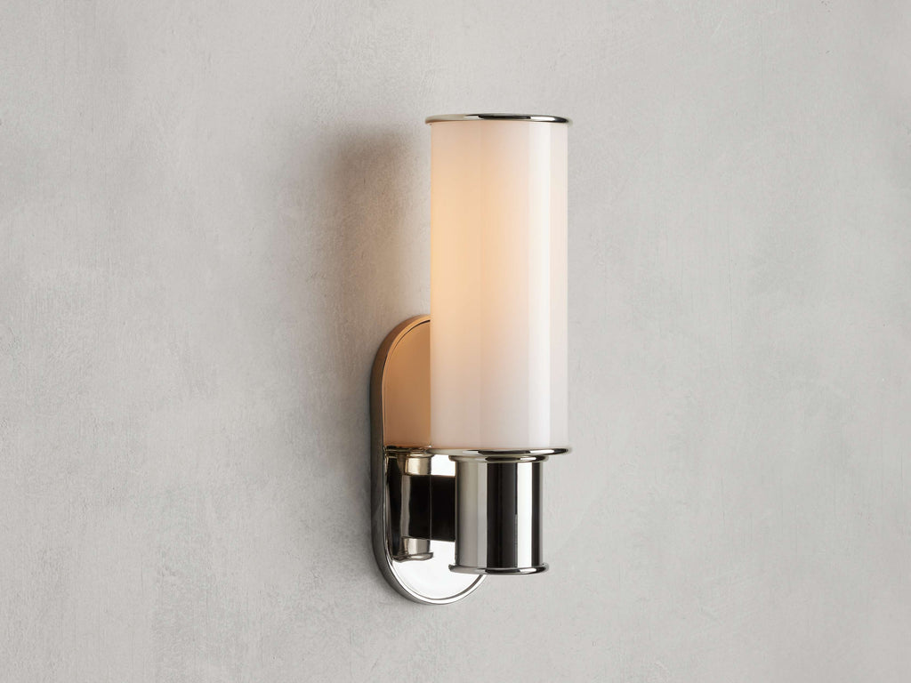 Harlin Wall Sconce in Milk by Bling Lighting Studio
