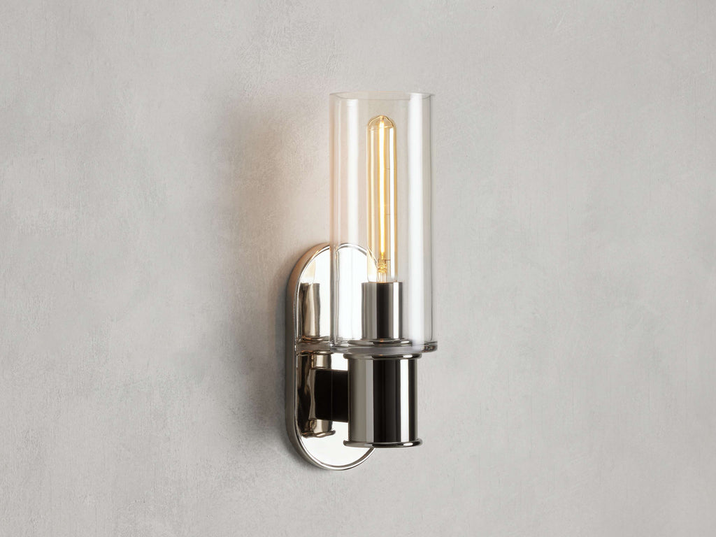 Harlin Wall Sconce in Clear by Bling Lighting Studio