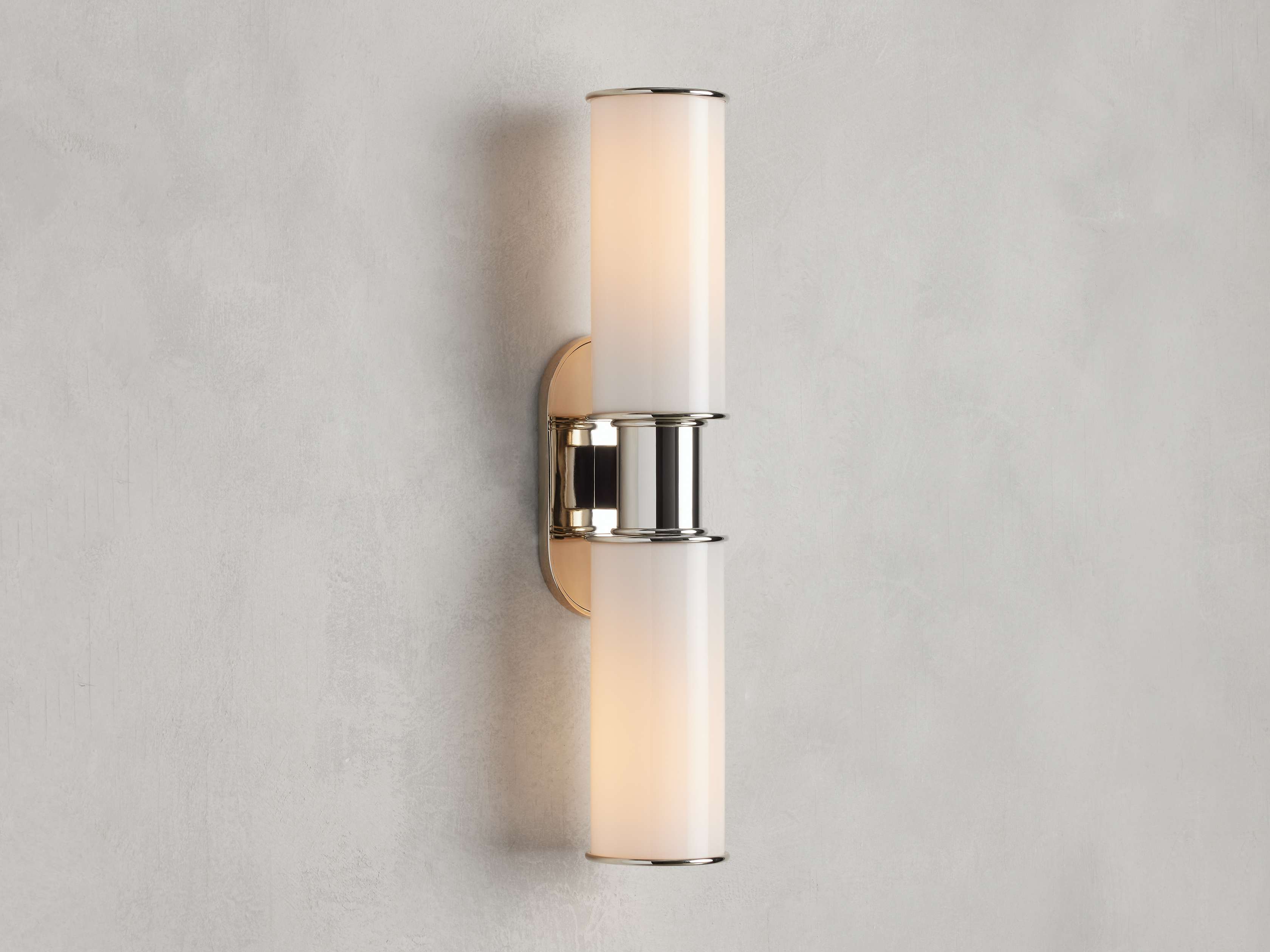 Harlin 2-Light Wall Sconce in Milk by Bling Lighting Studio