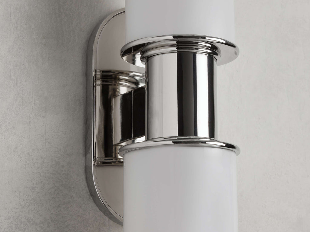 Harlin 2-Light Wall Sconce in Milk by Bling Lighting Studio