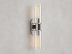 Harlin 2-Light Wall Sconce in Clear by Bling Lighting Studio