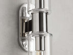 Harlin 2-Light Wall Sconce in Clear by Bling Lighting Studio