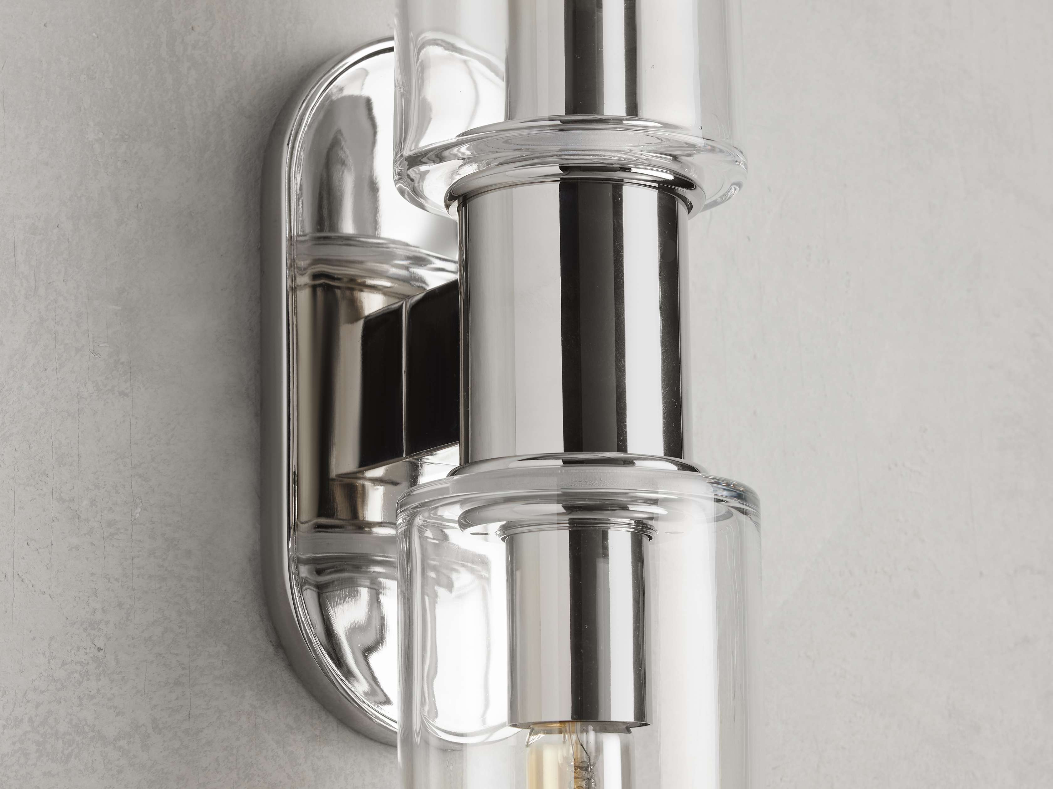 Harlin 2-Light Wall Sconce in Clear by Bling Lighting Studio