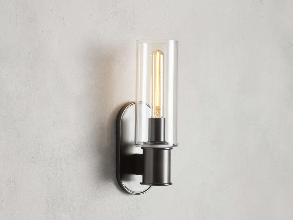 Harlin Wall Sconce in Clear by Bling Lighting Studio