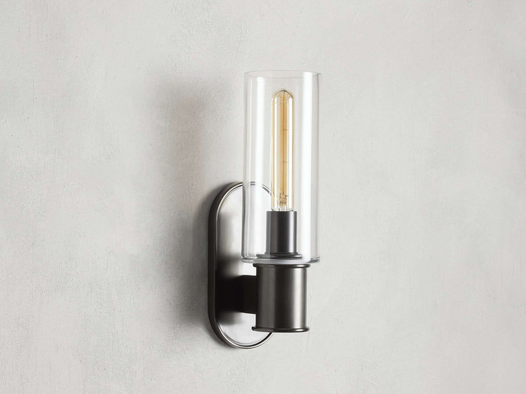 Harlin Wall Sconce in Clear by Bling Lighting Studio