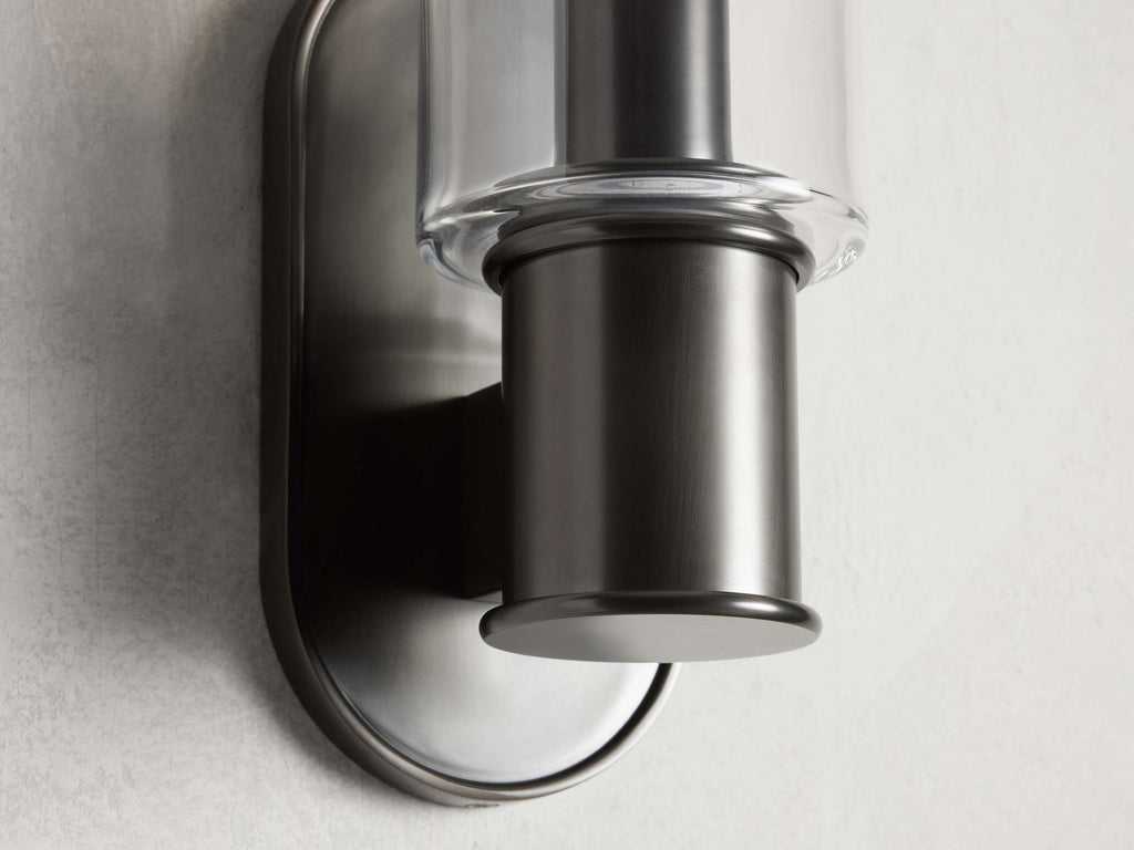 Harlin Wall Sconce in Clear by Bling Lighting Studio