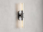 Harlin 2-Light Wall Sconce in Clear by Bling Lighting Studio