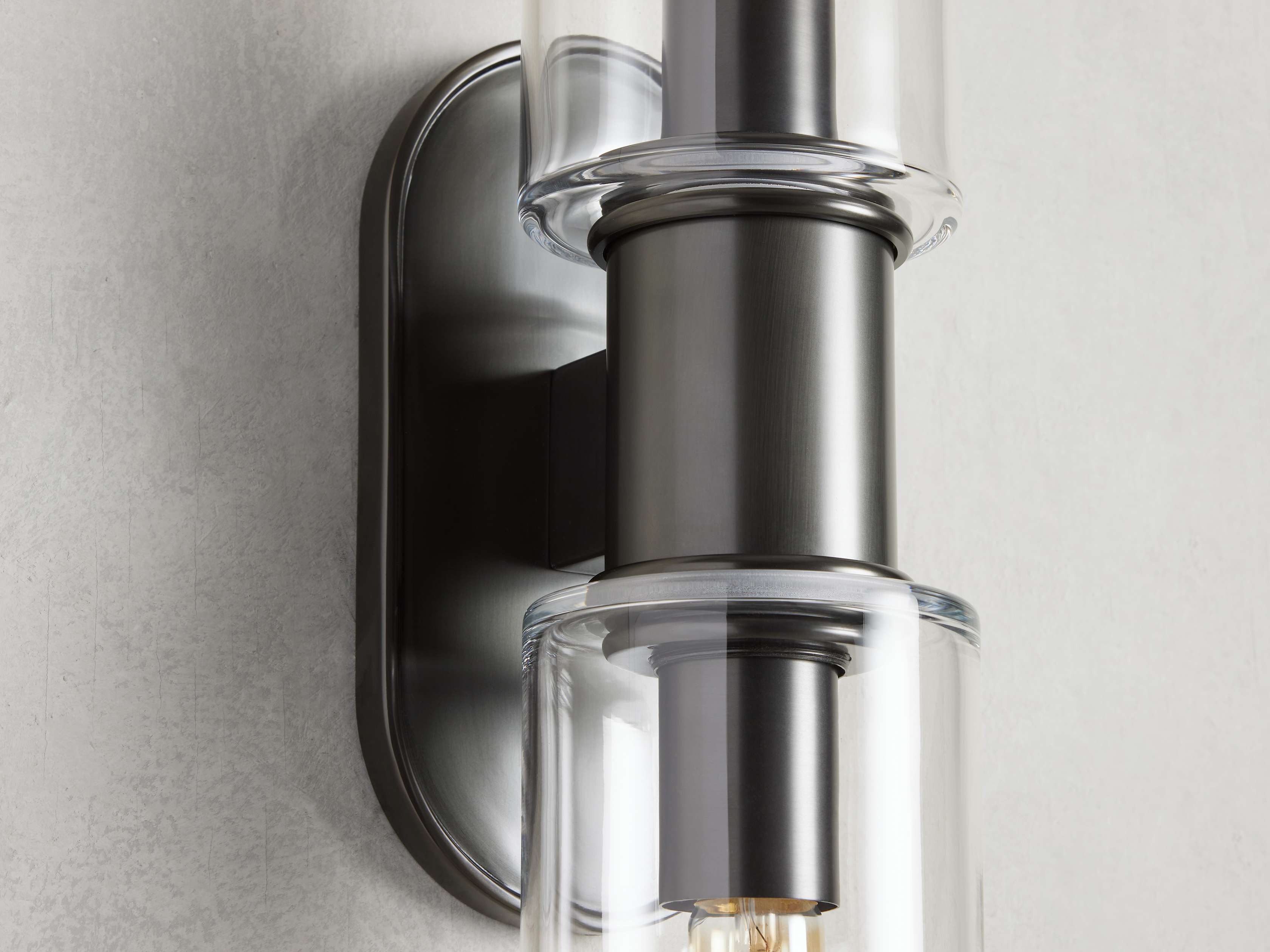 Harlin 2-Light Wall Sconce in Clear by Bling Lighting Studio