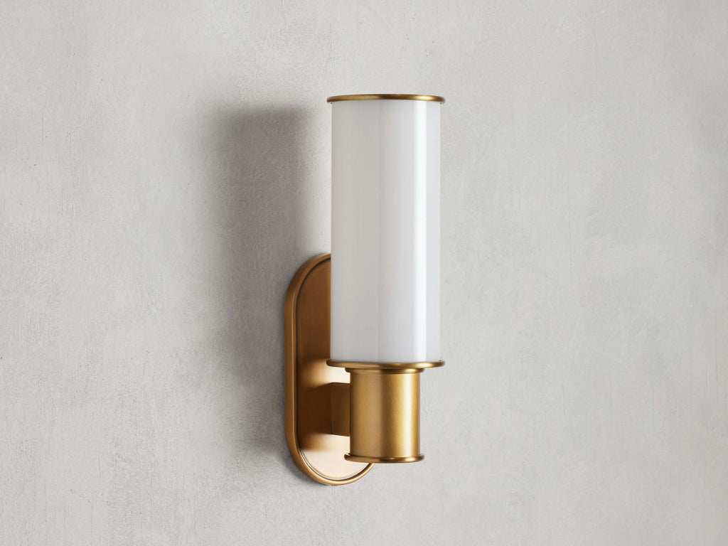 Harlin Wall Sconce in Milk by Bling Lighting Studio