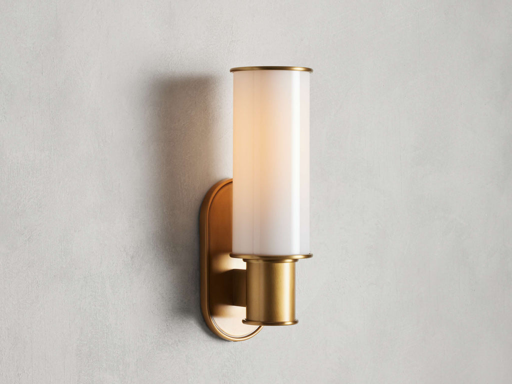 Harlin Wall Sconce in Milk by Bling Lighting Studio