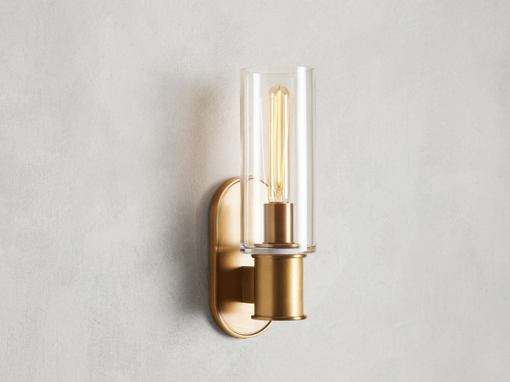 Harlin Wall Sconce in Clear by Bling Lighting Studio