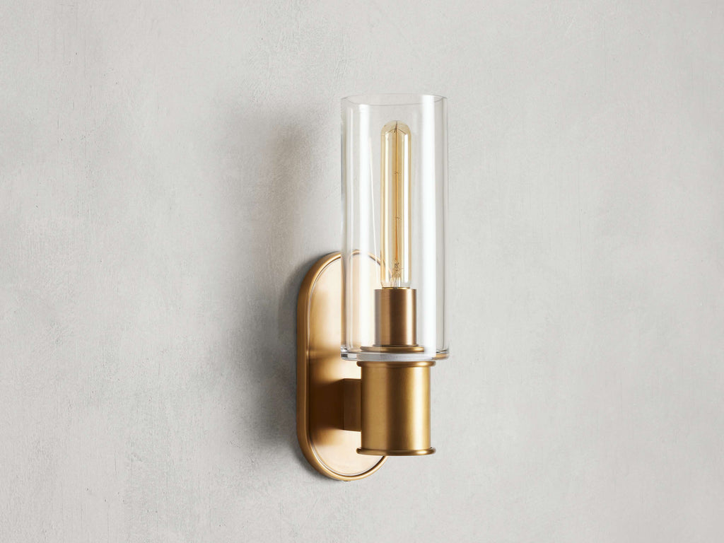 Harlin Wall Sconce in Clear by Bling Lighting Studio