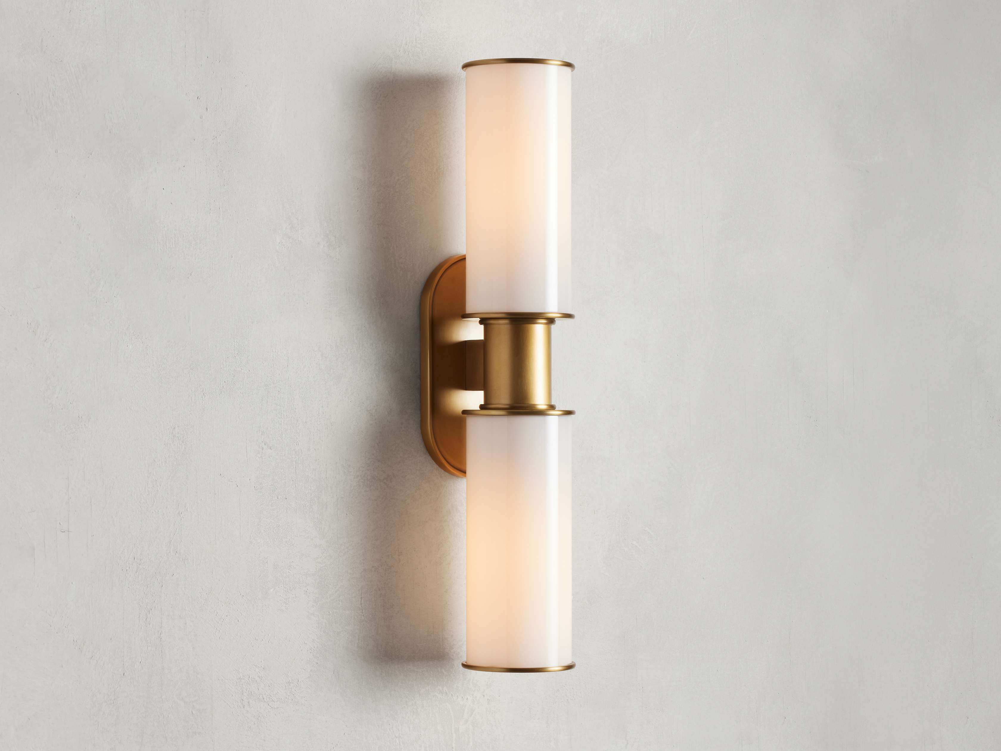 Harlin 2-Light Wall Sconce in Milk by Bling Lighting Studio