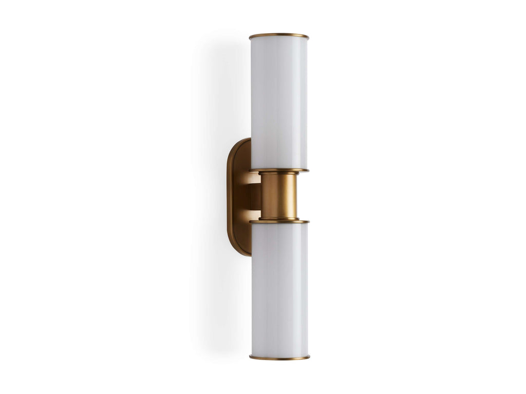 Harlin 2-Light Wall Sconce in Milk by Bling Lighting Studio