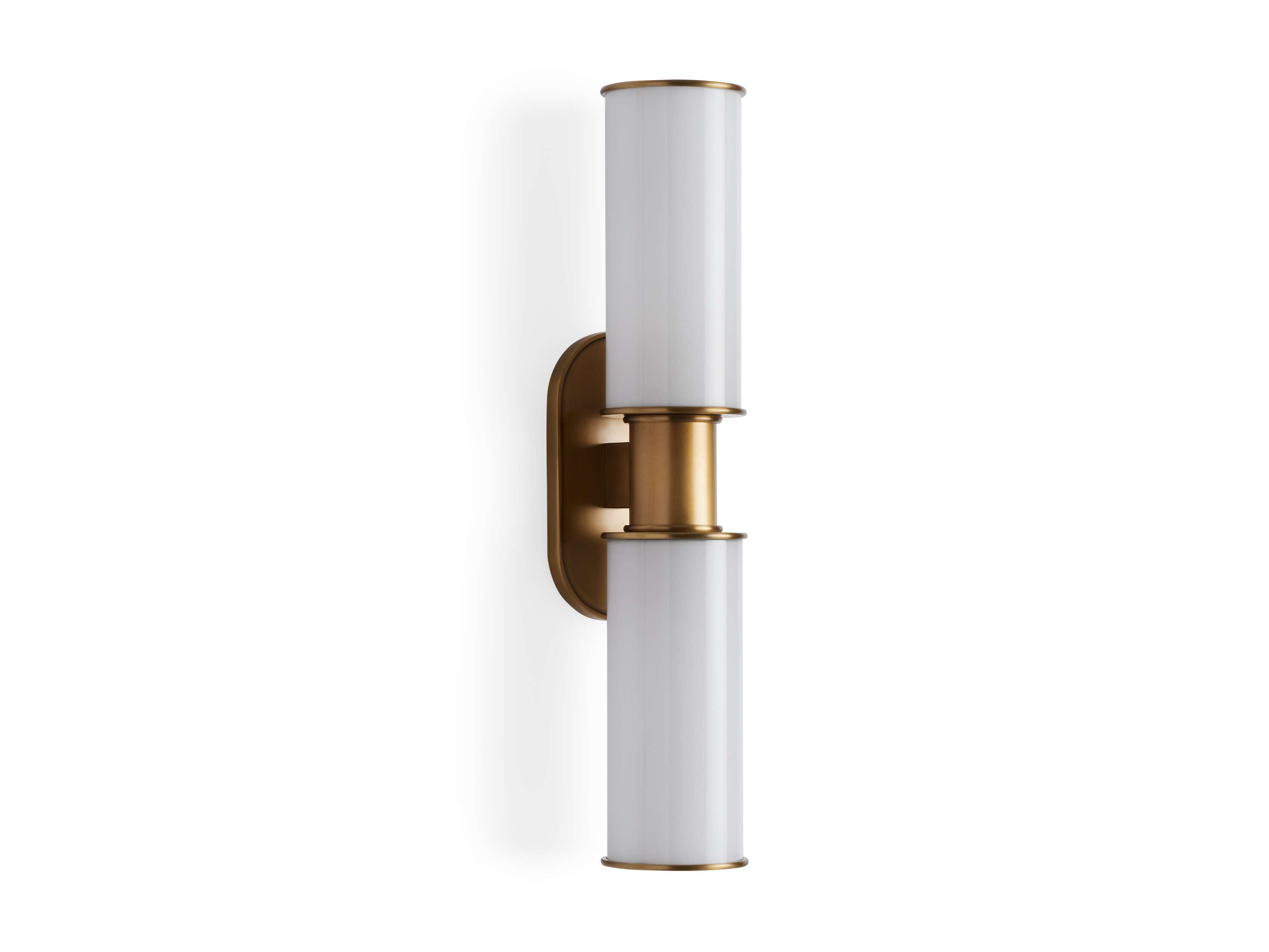 Harlin 2-Light Wall Sconce in Milk by Bling Lighting Studio