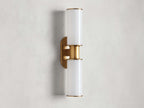 Harlin 2-Light Wall Sconce in Milk by Bling Lighting Studio
