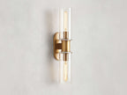 Harlin 2-Light Wall Sconce in Clear by Bling Lighting Studio
