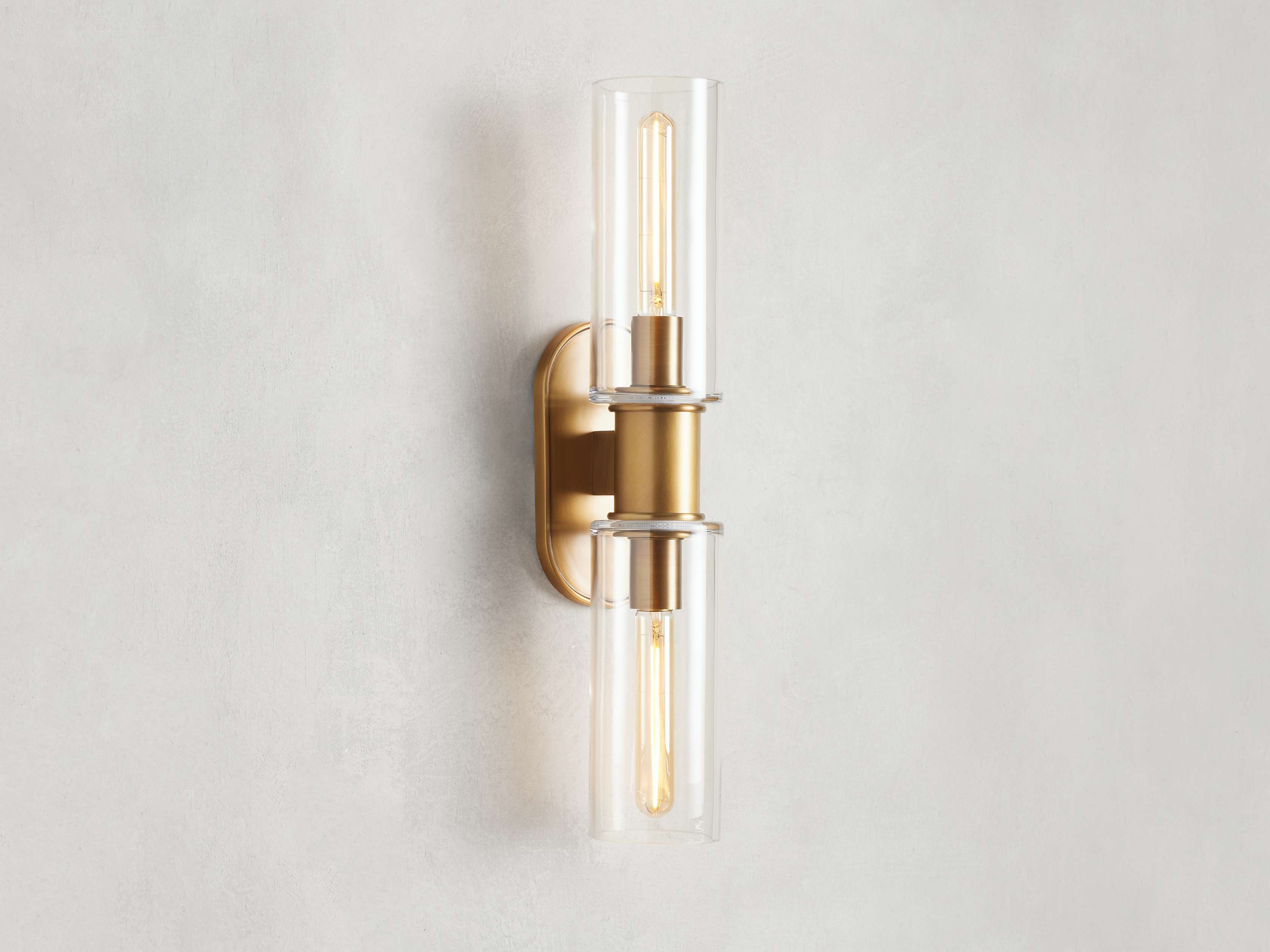 Harlin 2-Light Wall Sconce in Clear by Bling Lighting Studio