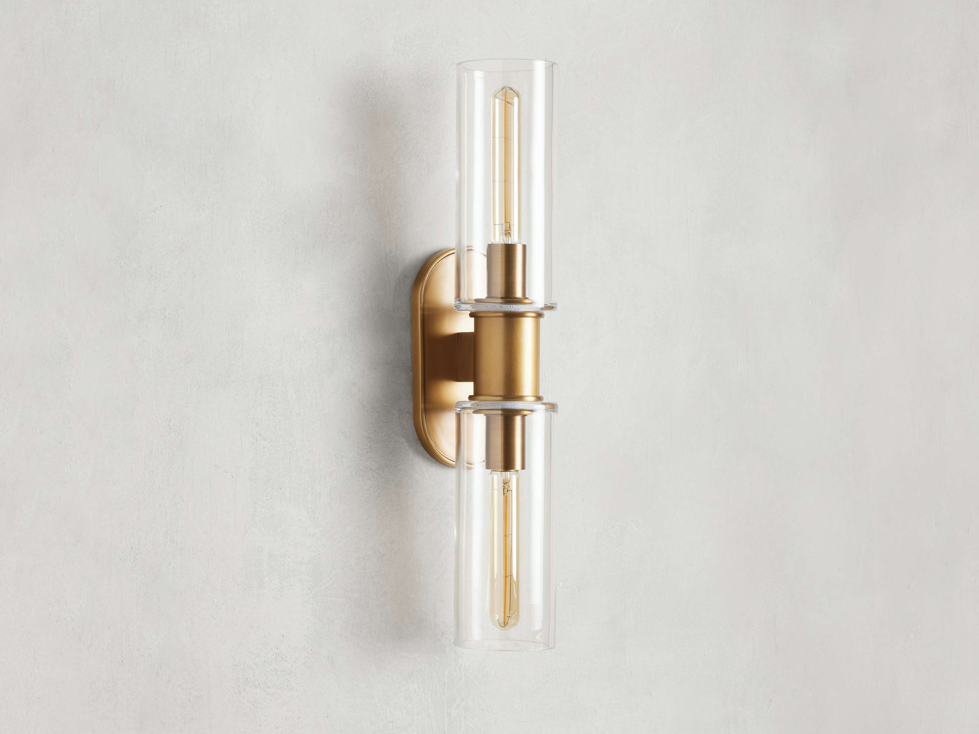 Harlin 2-Light Wall Sconce in Clear by Bling Lighting Studio