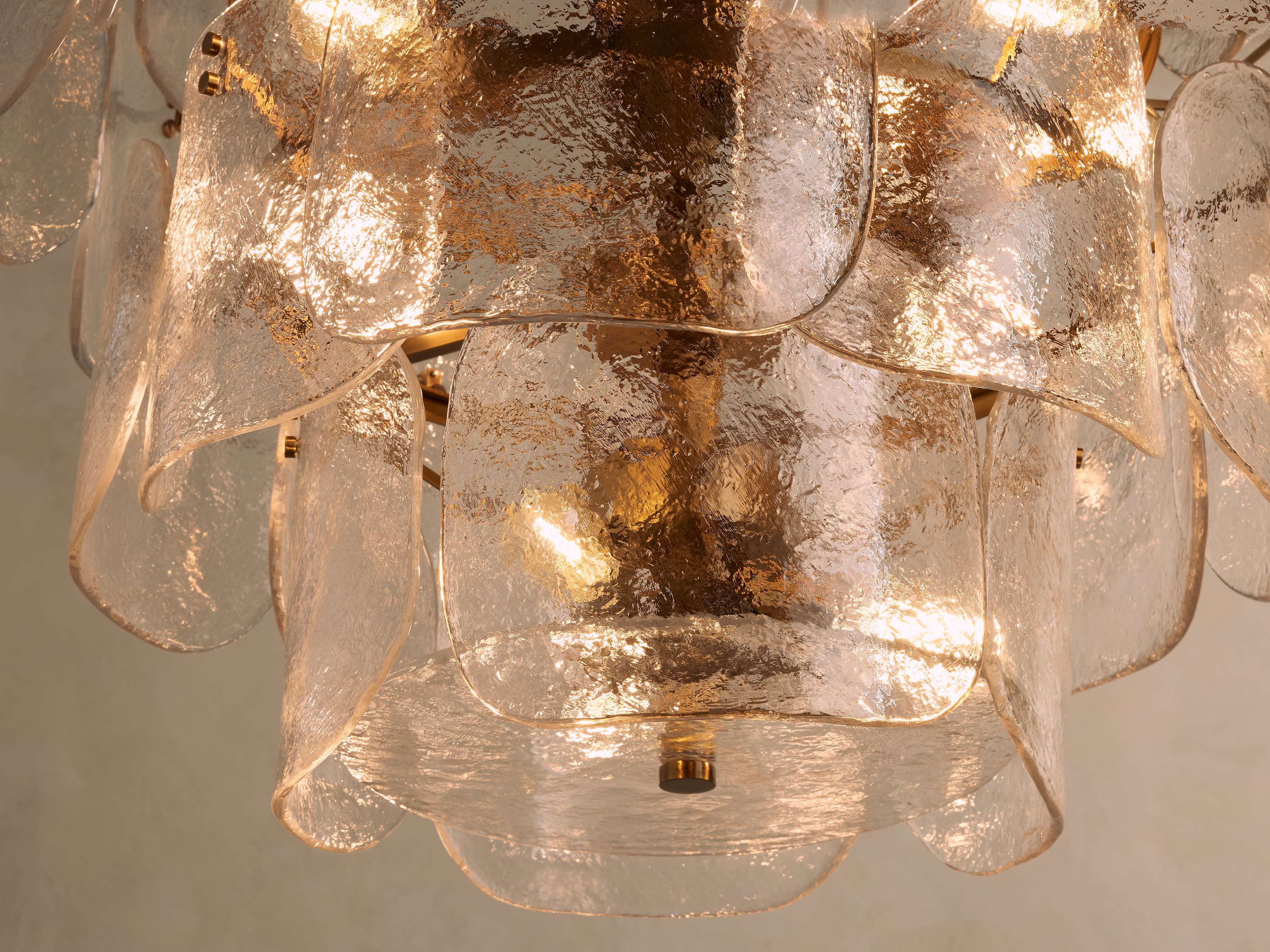 Blaire Round Glass Chandelier 32''D by Bling Lighting Studio
