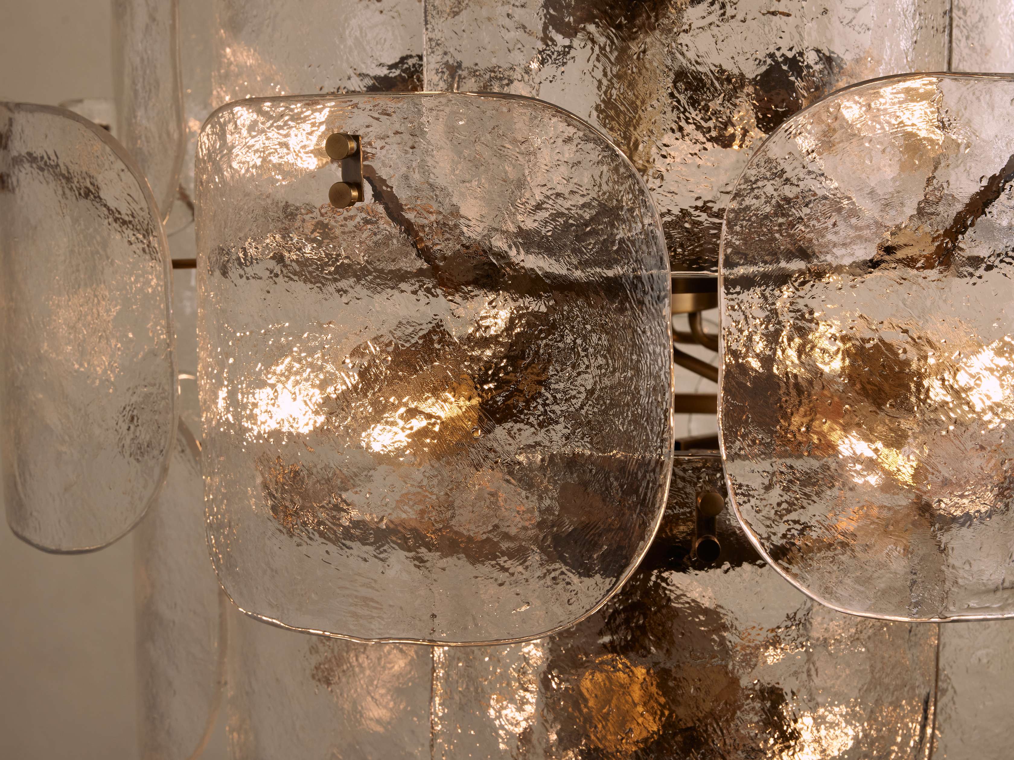 Blaire Round Glass Chandelier 32''D by Bling Lighting Studio