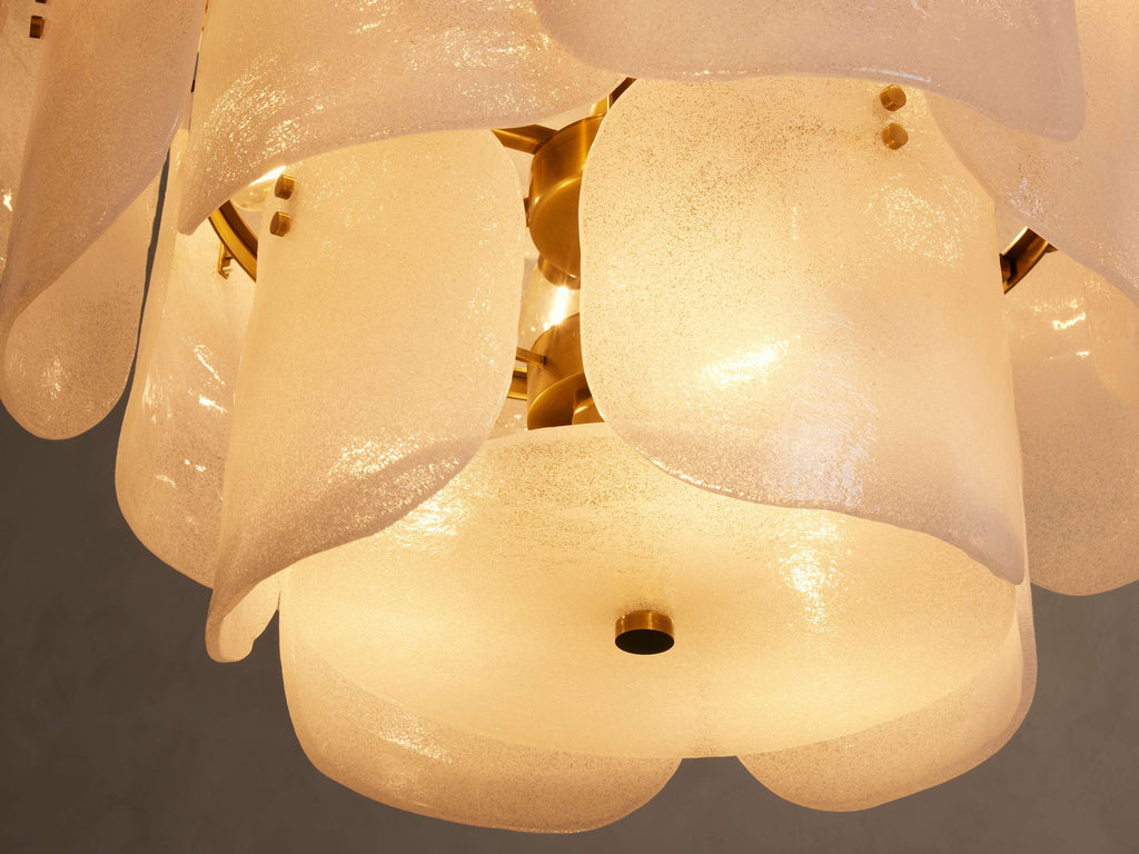 Blaire Round Glass Chandelier 32''D by Bling Lighting Studio