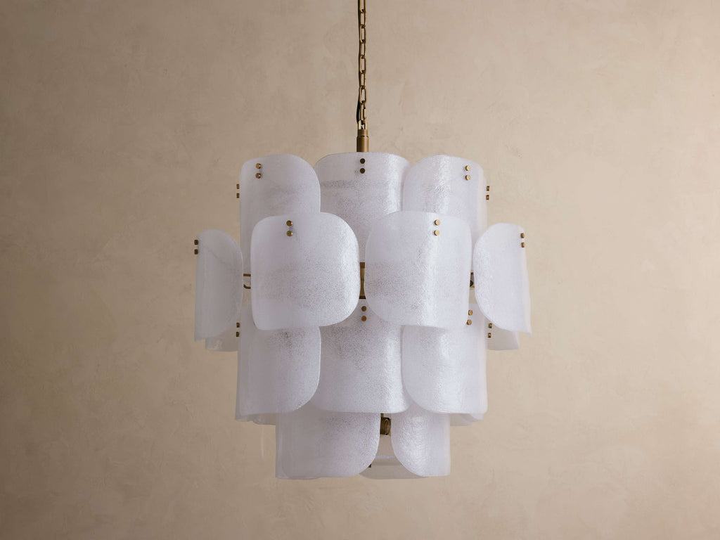 Blaire Round Glass Chandelier 32''D by Bling Lighting Studio