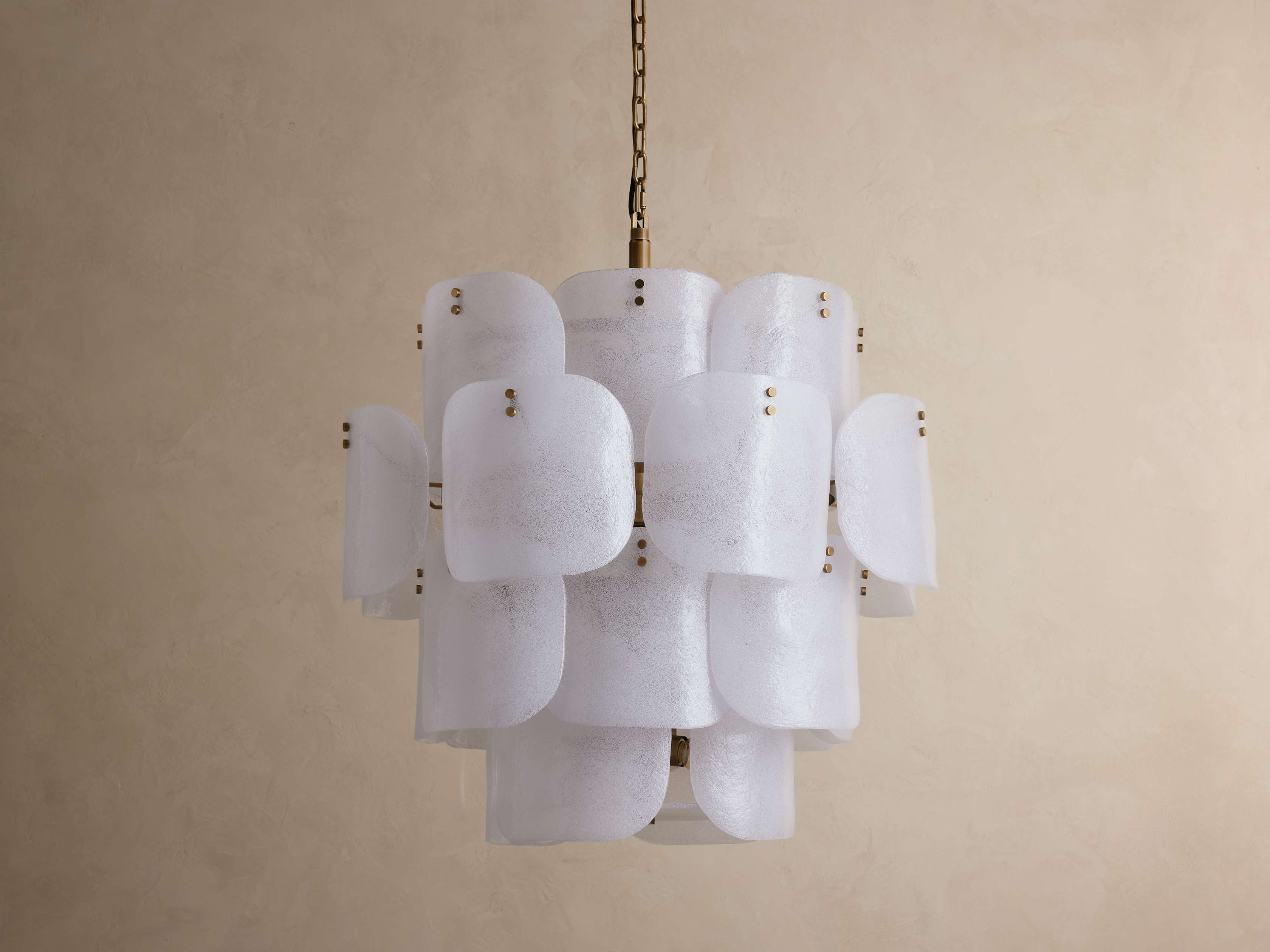 Blaire Round Glass Chandelier 32''D by Bling Lighting Studio
