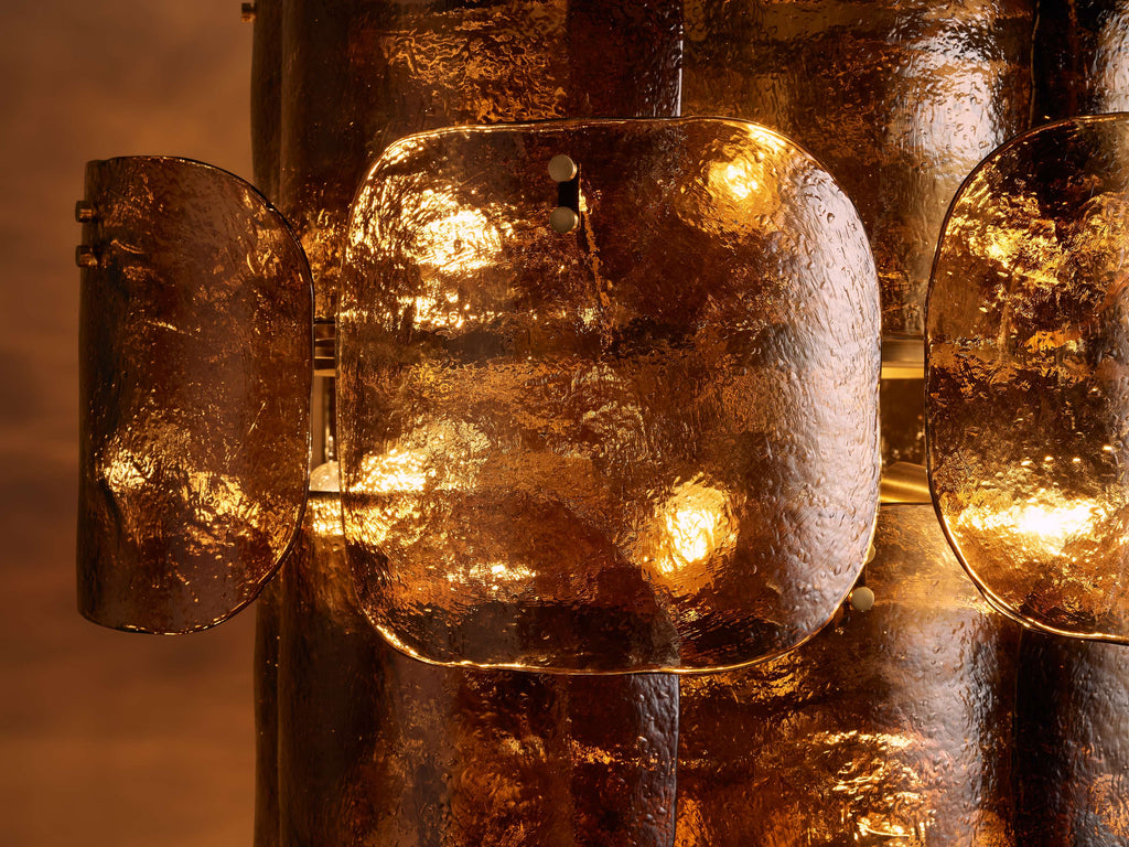 Blaire Round Glass Chandelier 32''D by Bling Lighting Studio